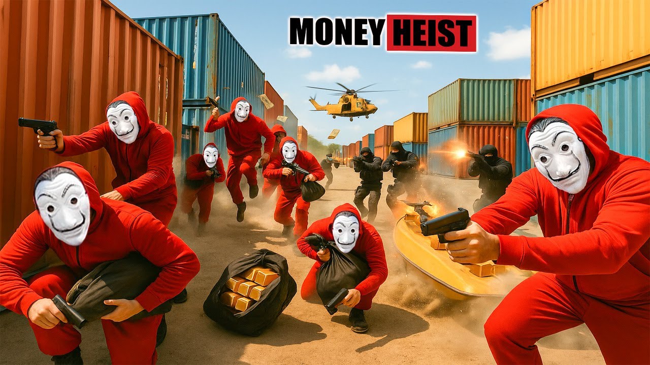PARKOUR VS MONEY HEIST: Money Heist Masquerades as Police to Hijack Evidence Cash | Epic POV