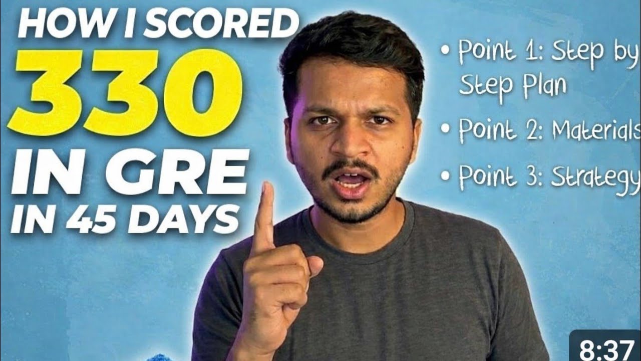How I scored 330 in 45 days and how you can do it too.