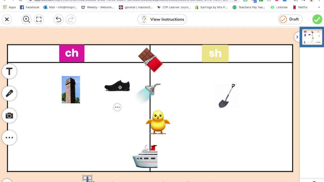 How to create a moveable activity on Seesaw
