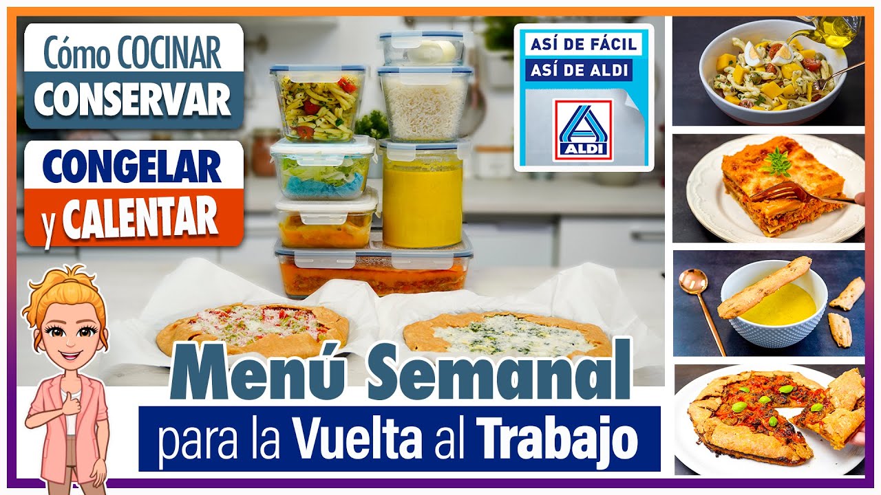 ✅ MENÚ SEMANAL para Vuelta al TRABAJO - 5 Recetas FÁCILES y SALUDABLES para toda la Familia 👨‍👩‍👧‍👦
