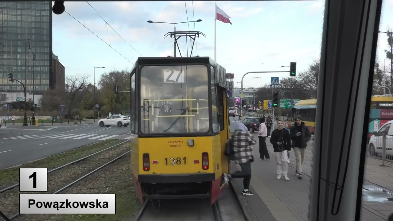 Tramwaje Warszawa 2022 Linia 1