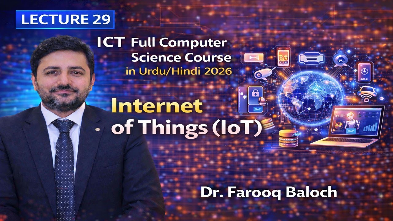 ICT full course computer science, lecture 29 Internet of things (Iot) lecture in urdu hindi 2026