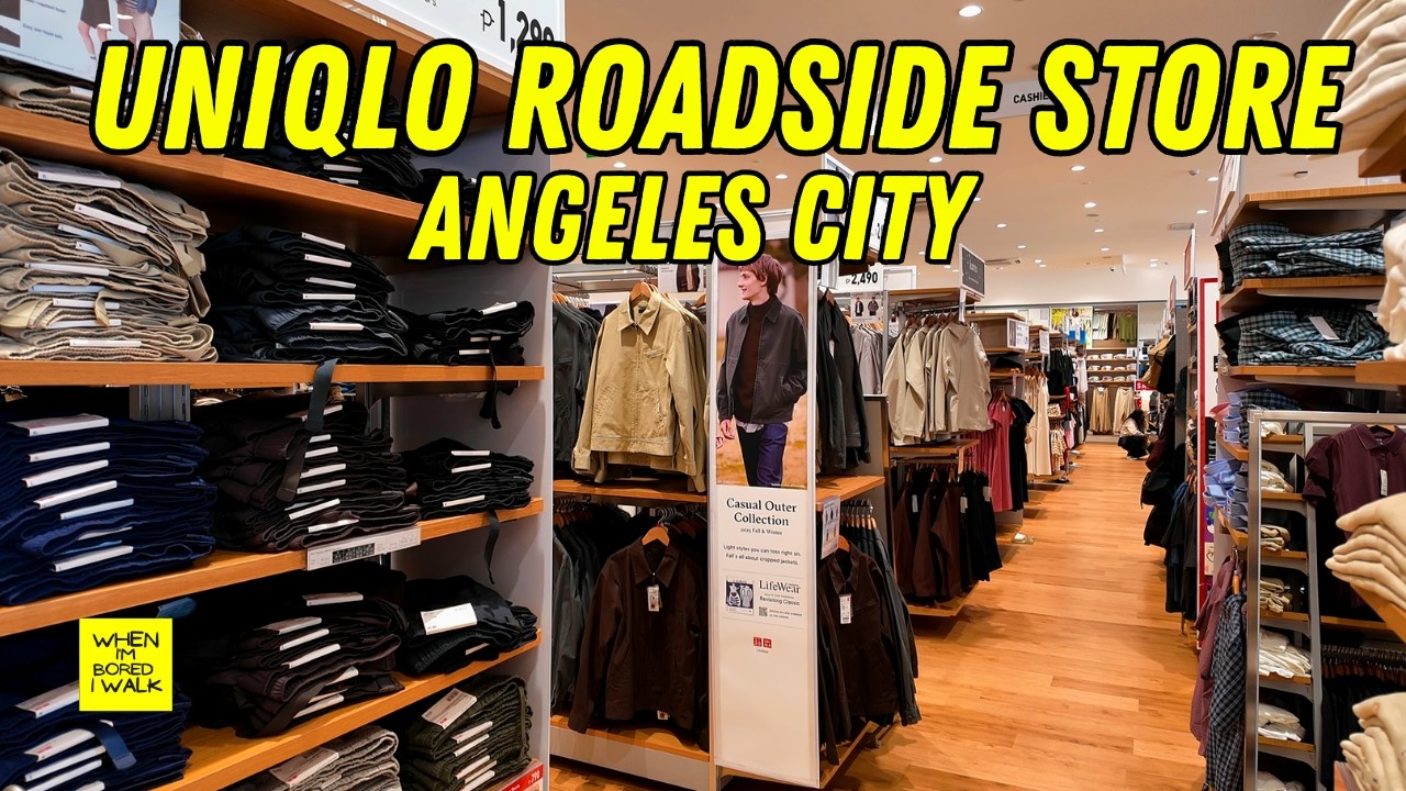 UNIQLO ROADESIDE STORE | FIST IN CENTRAL LUZON | WHEN IM BORED I WALK