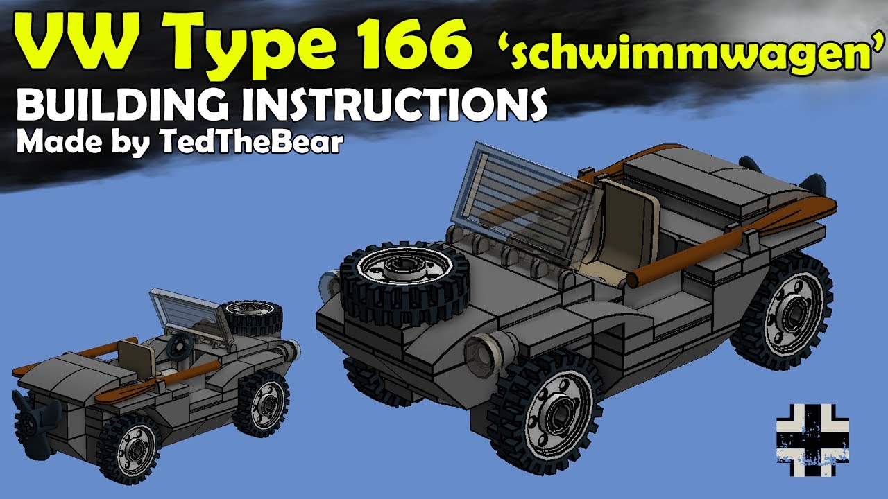 LEGO Building Instructions: VW Type 166 'Schwimmwagen'