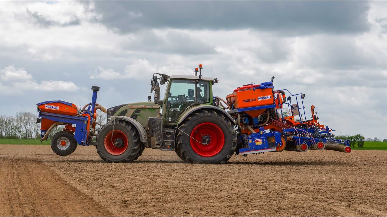 SEMIS POIS 2024 | FENDT 722 PNEUS XXL + HERRIAU