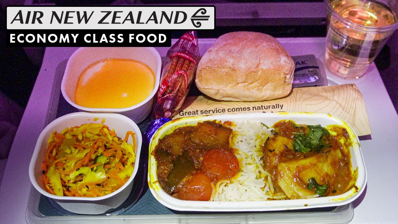 ОБЗОР ЕДЫ В САМОЛЕТЕ Air New Zealand! | Видеоблог эконом-класса B787 из Окленда в Сингапур