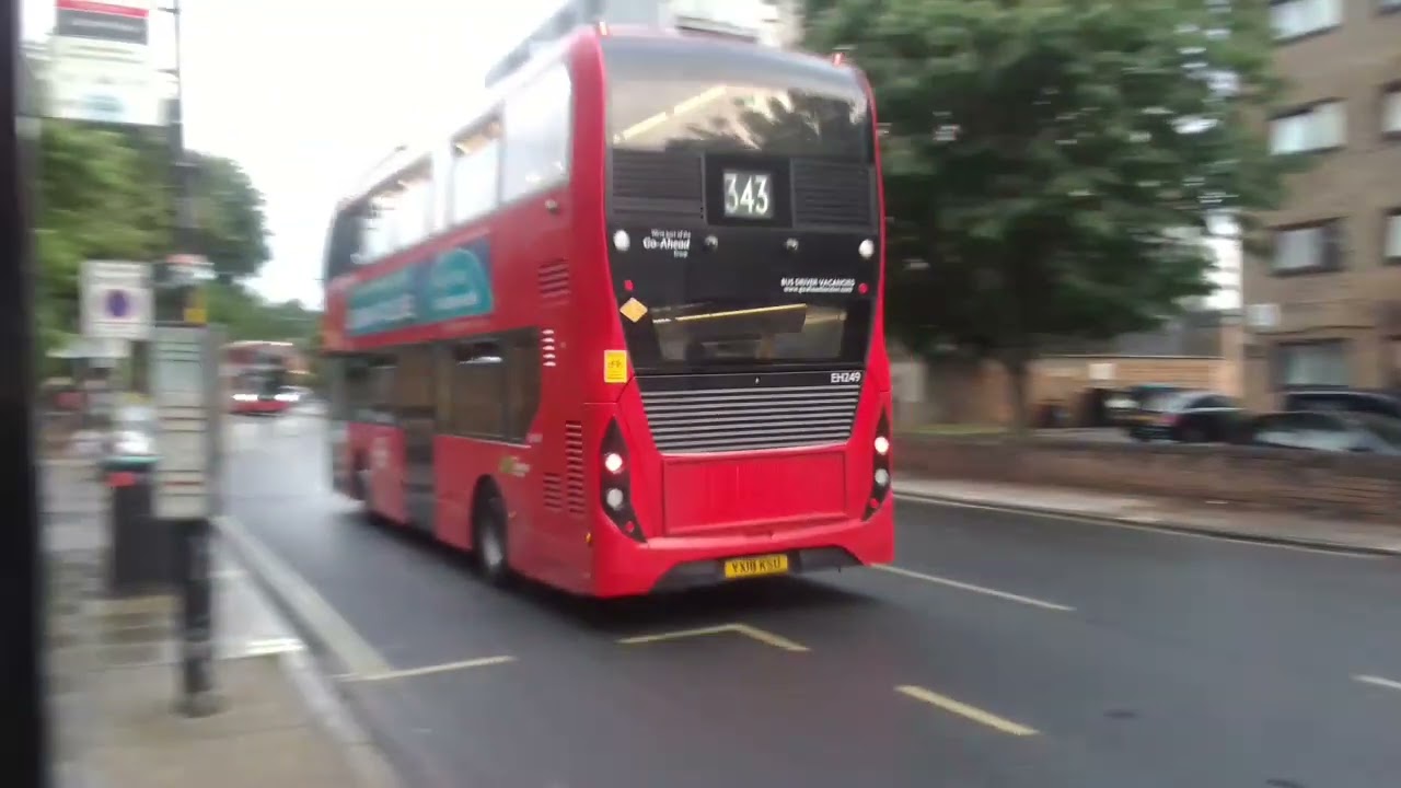GAL EH249 On Bus Route 343 & GAL EH70 On Bus Route 37 (Spot)