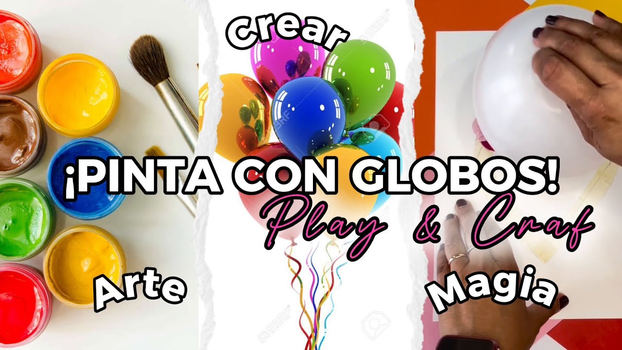 ¿Sabías que puedes pintar con un globo? ¡Mira esto!