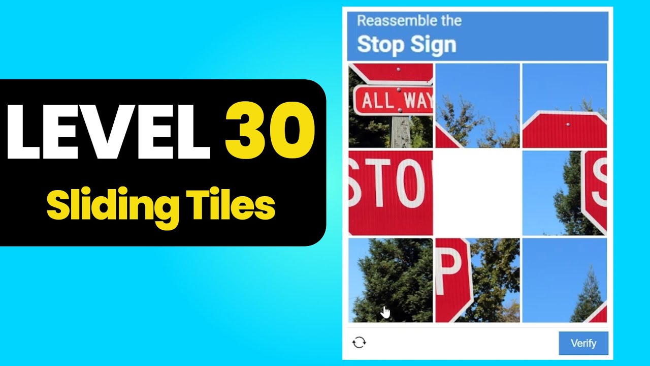 Level 30 (Sliding Tiles) - I&rsquo;m Not a Robot - Game by Neal.Fun