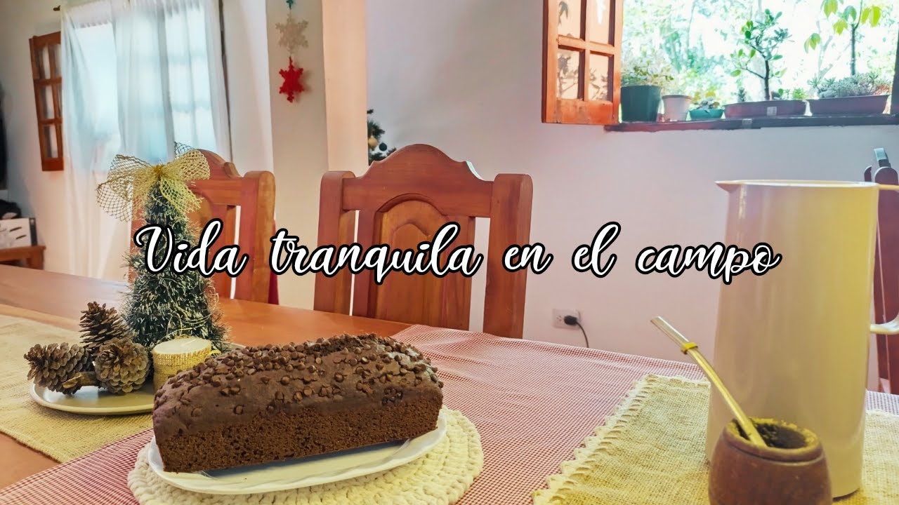 Momentos simples que hacen feliz. Horneamos Budín de chocolate. Tiempo de costura 🧵
