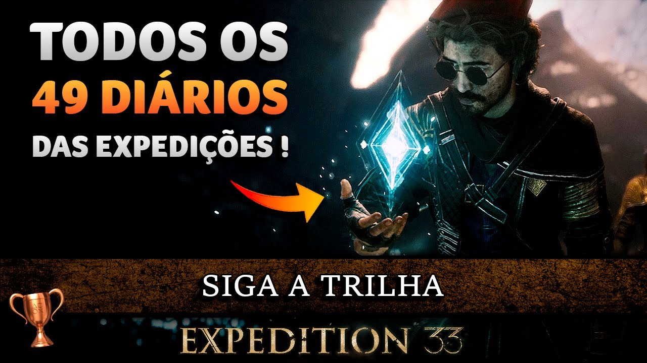 TODOS os 49 Diários! – Troféu: Siga a Trilha | Clair Obscur Expedition 33