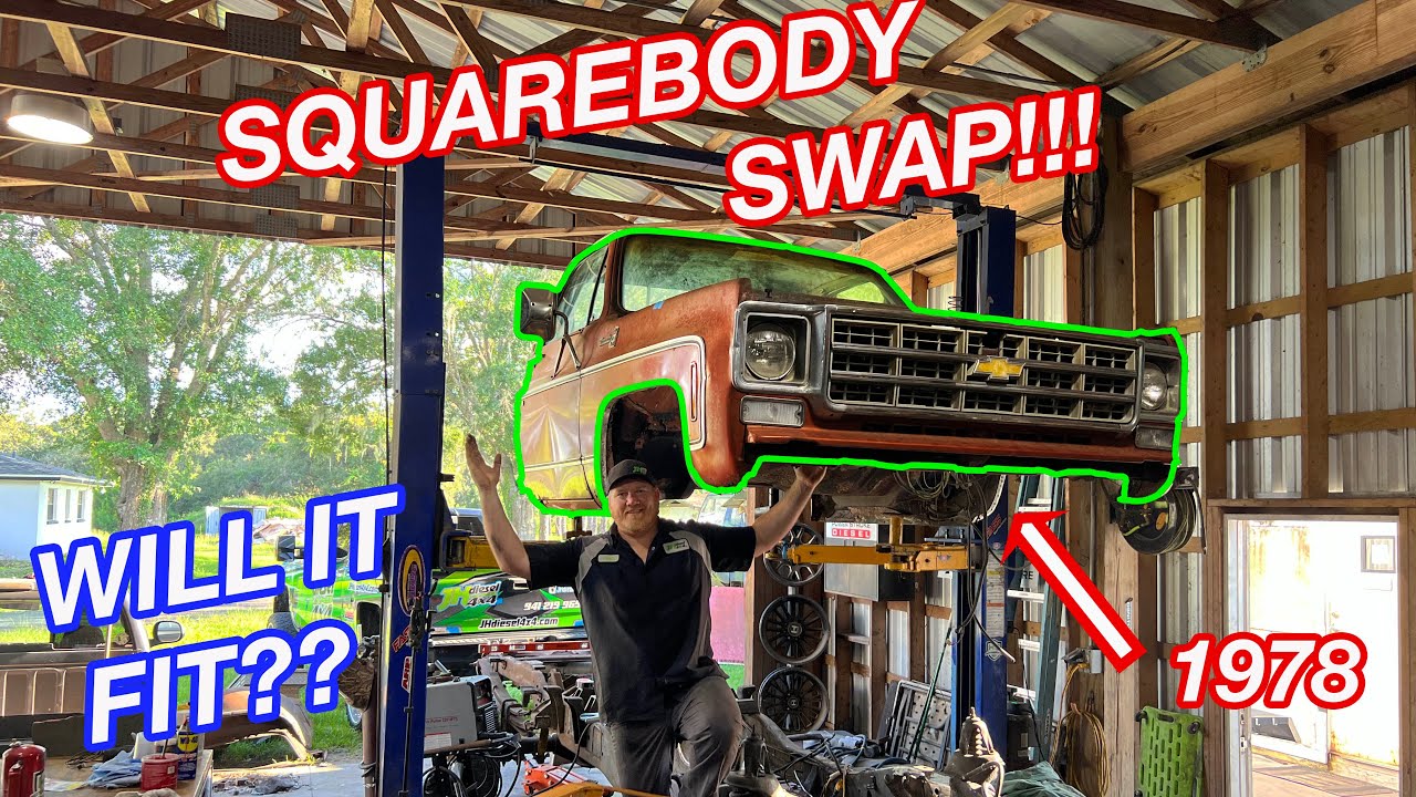 ПОДОЙДЁТ ЛИ ОНО? Установка 45-летней кабины и платформы Squarebody Chevy на раму Dodge Cummins!!!
