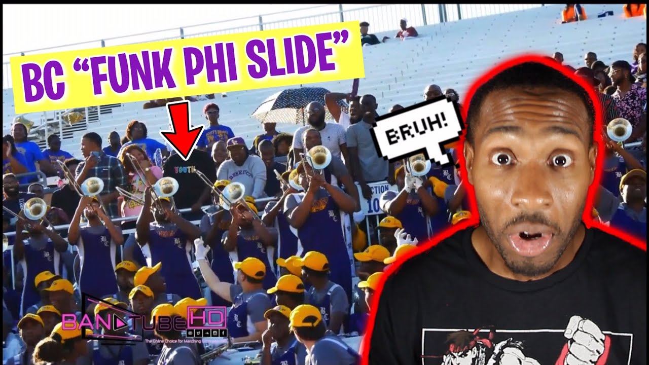 BandHead РЕАКЦИЯ на Benedict College | Тромбонная секция Funk Phi Slide — Black & Blues (РЕАКЦИЯ!!!)