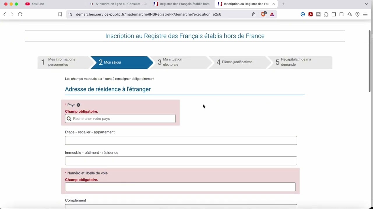COMMENT S'INSCRIRE AU REGISTRE DES FRANCAIS A L'ETRANGER ?