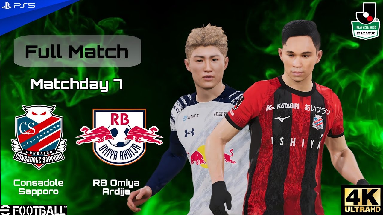 Consadole Sapporo vs RB Omiya Ardija - J2 League - MD7 - EFOOTBALL2026 | PS5 [4K60]