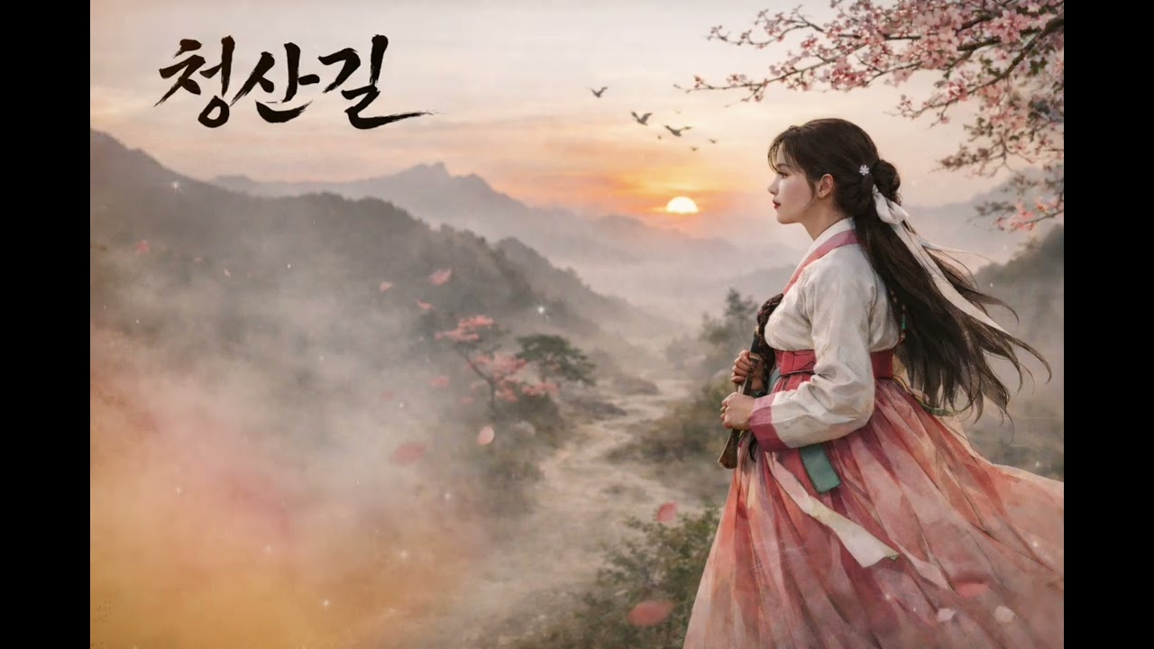 [달빛가요방]청산길|여성 사극풍 전통 감성 트로트｜애절한 그리움|AI Music #감성발라드 #ai곡 #노래추천   #당신의마음 