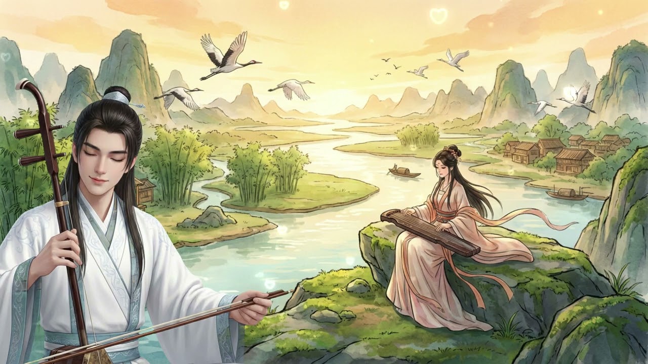 Ancient Chinese Erhu & Guzheng | Deep Sleep & Instant Calm & Stress Relief