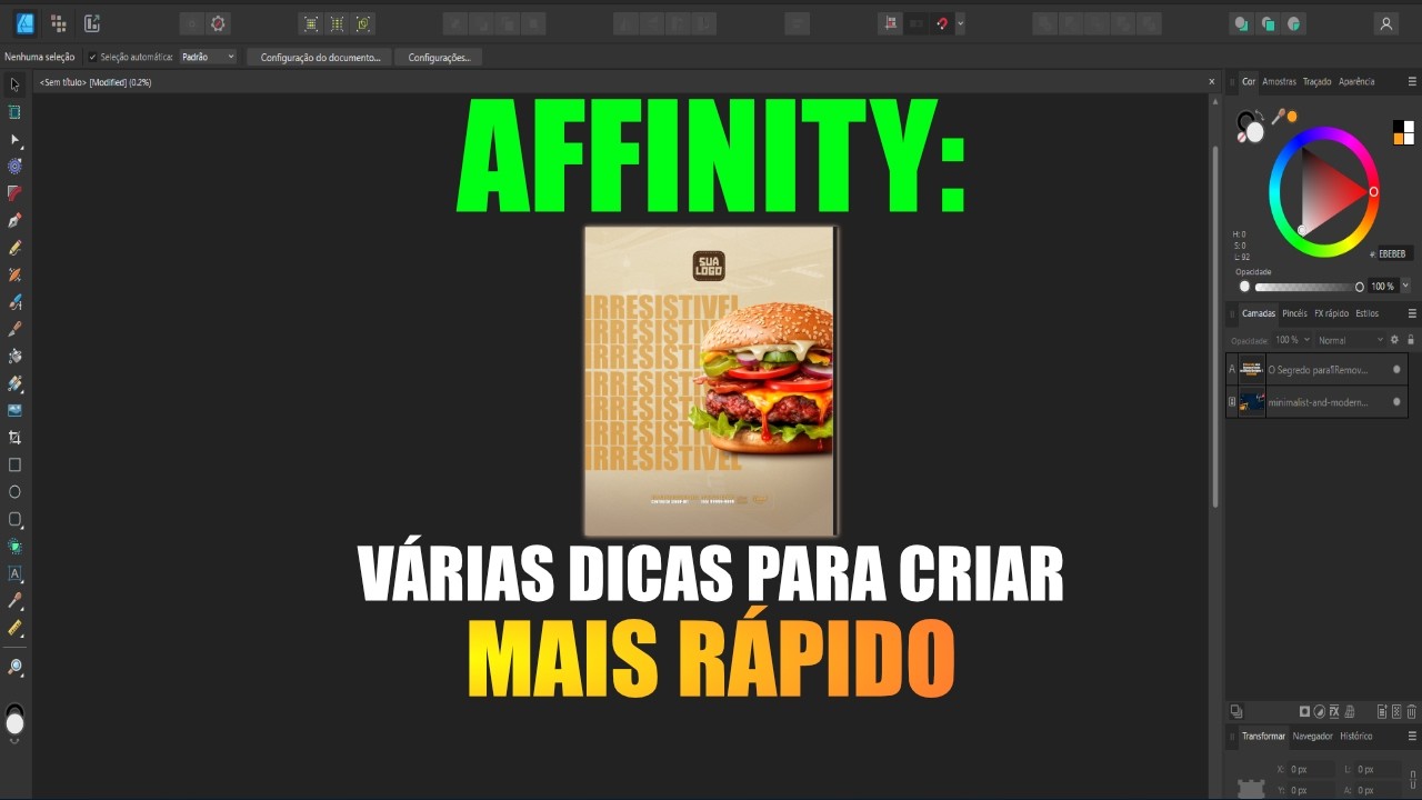 VÁRIAS DICAS+ ARTE HAMBURGUER