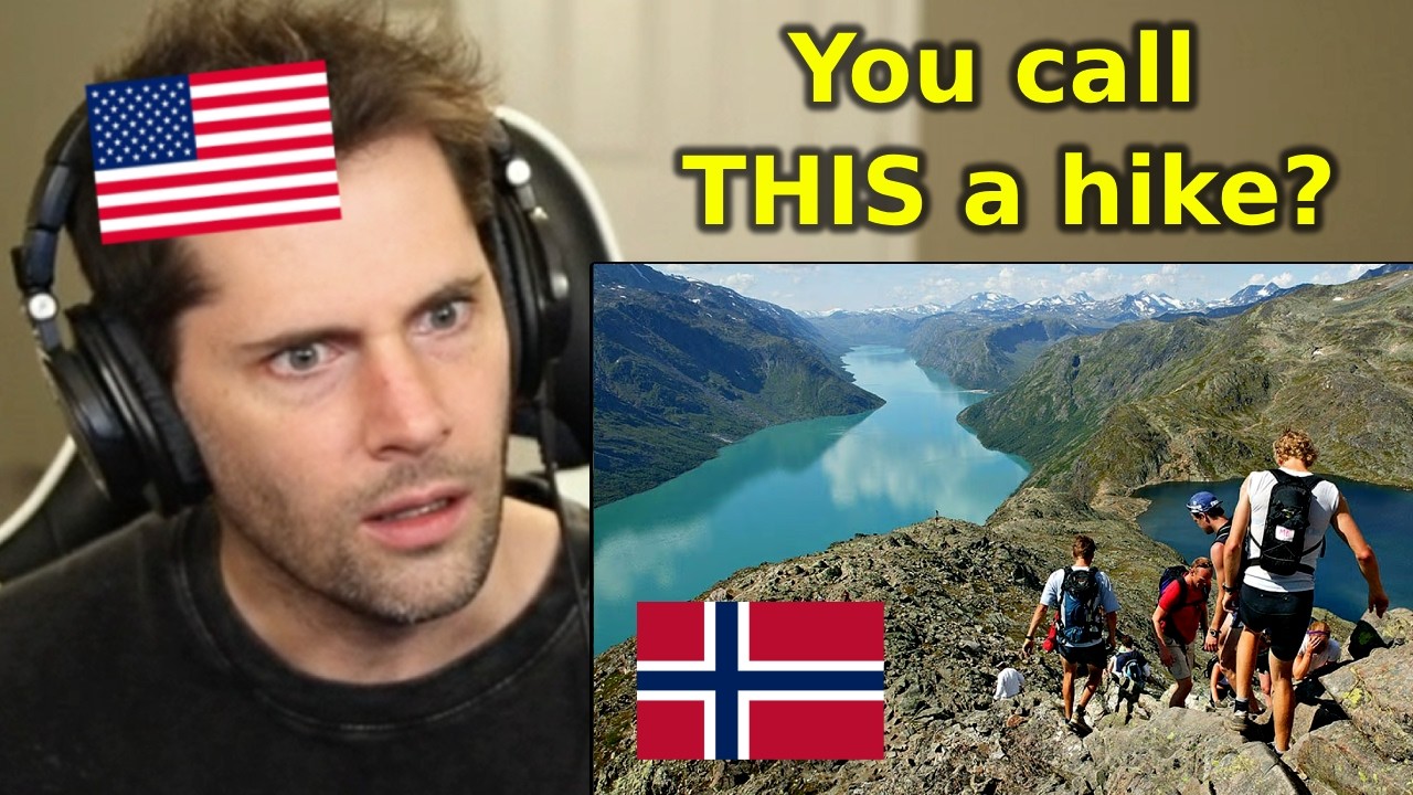 American Reacts to Besseggen (Norway's ICONIC Hike)