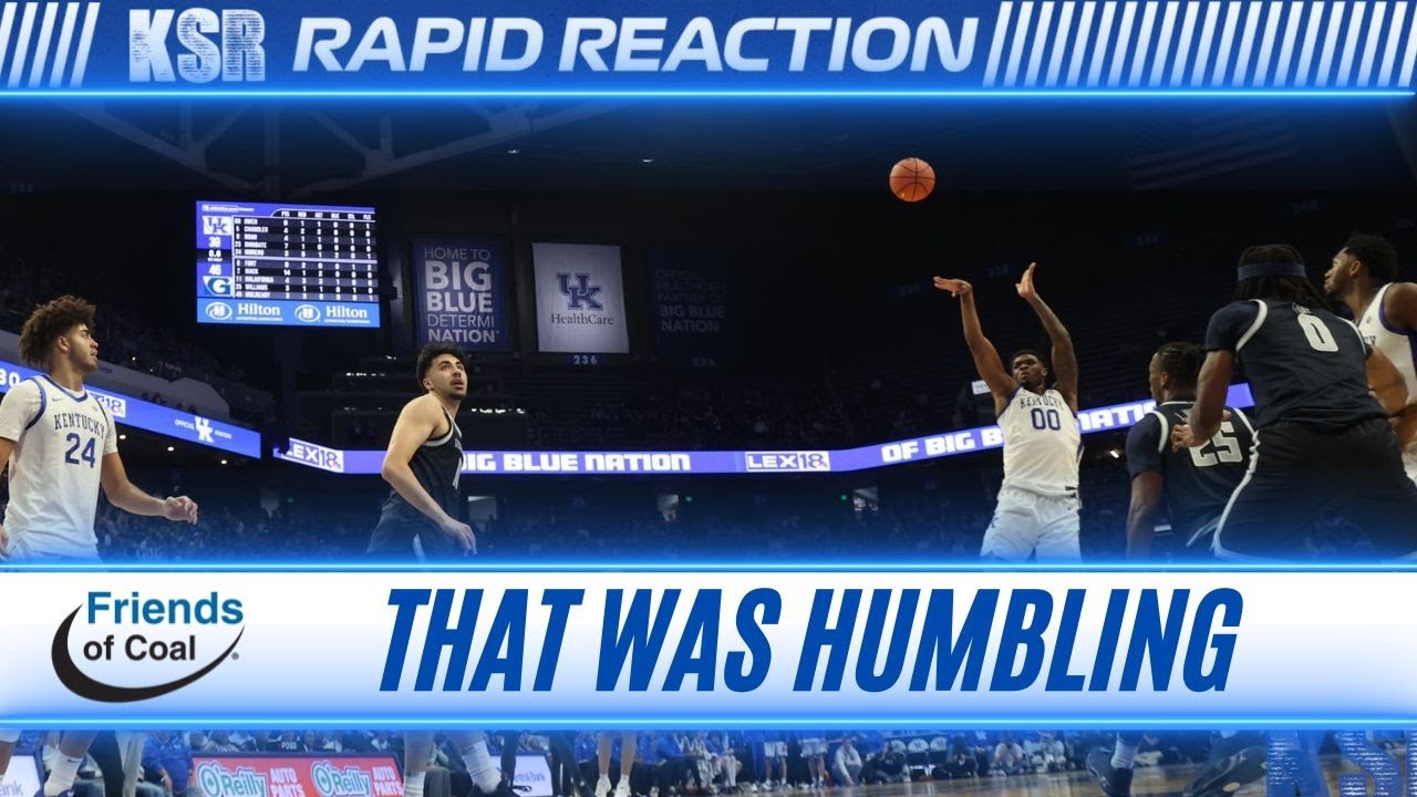 Kentucky fans brought back down to earth after Cats BLOWN OUT at HOME vs Georgetown | Rapid Reaction