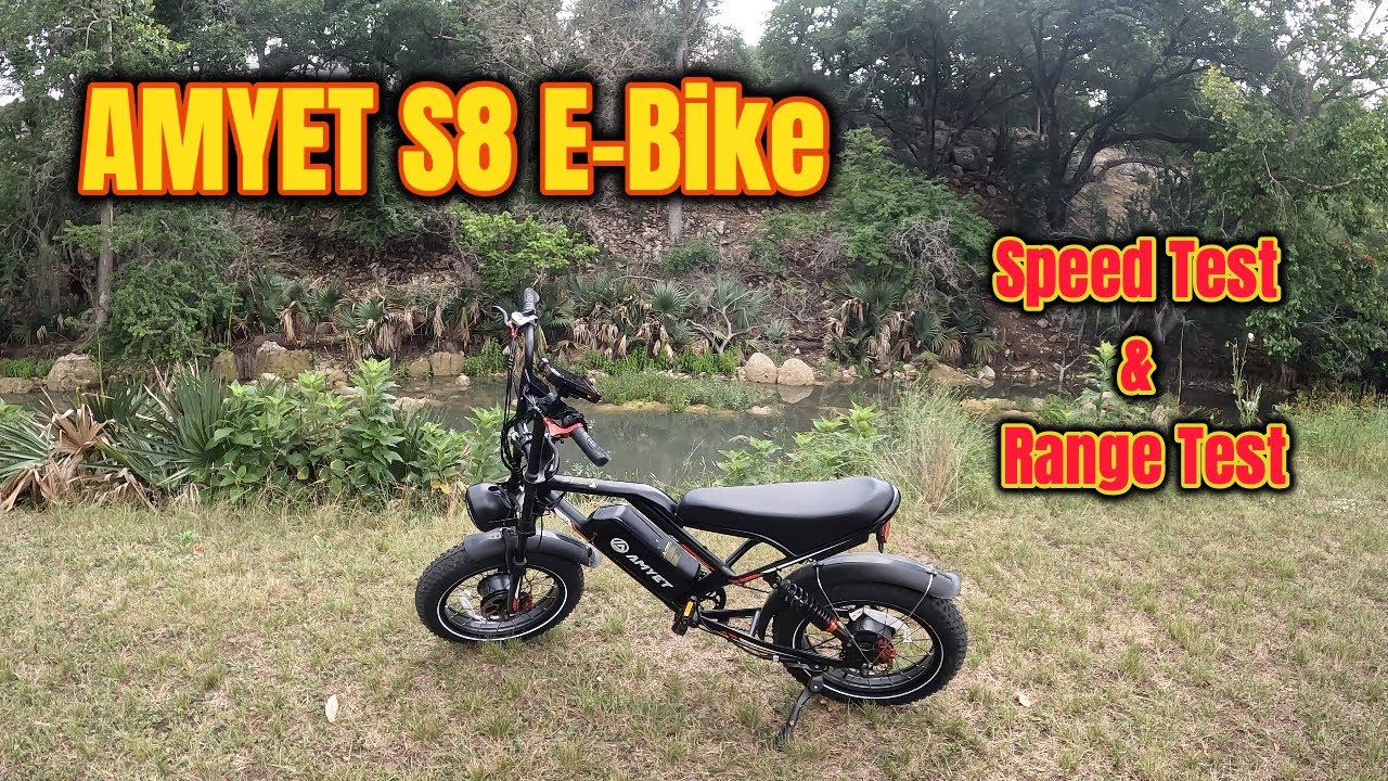 Accurate Speed Test & Range Test AMYET S8 E-Bike