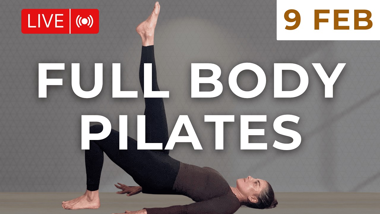 30 Min Full Body Pilates | Strength & Stretch | No Equipment (Live Class) | CHELSEAVANEEDEN
