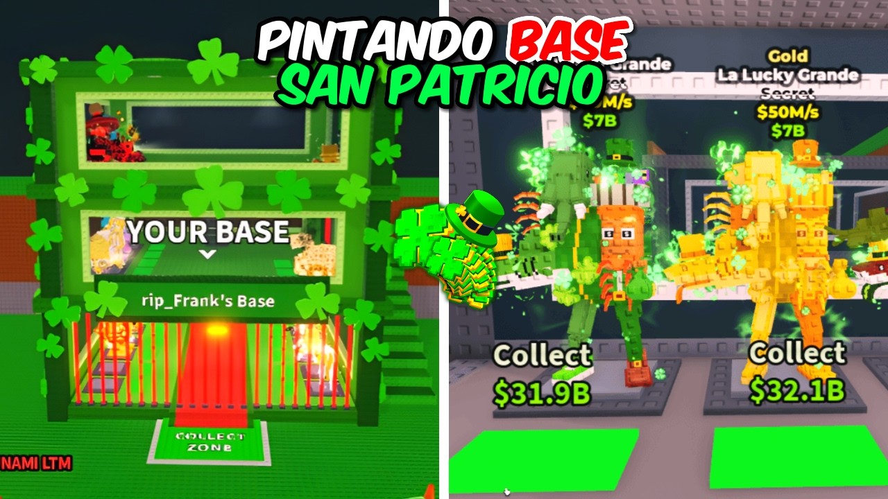 🍀 PINTANDO BASE DE SAN PATRICIO 🍀 BUSCANDO RECETA LUCKY GRANDE 💰