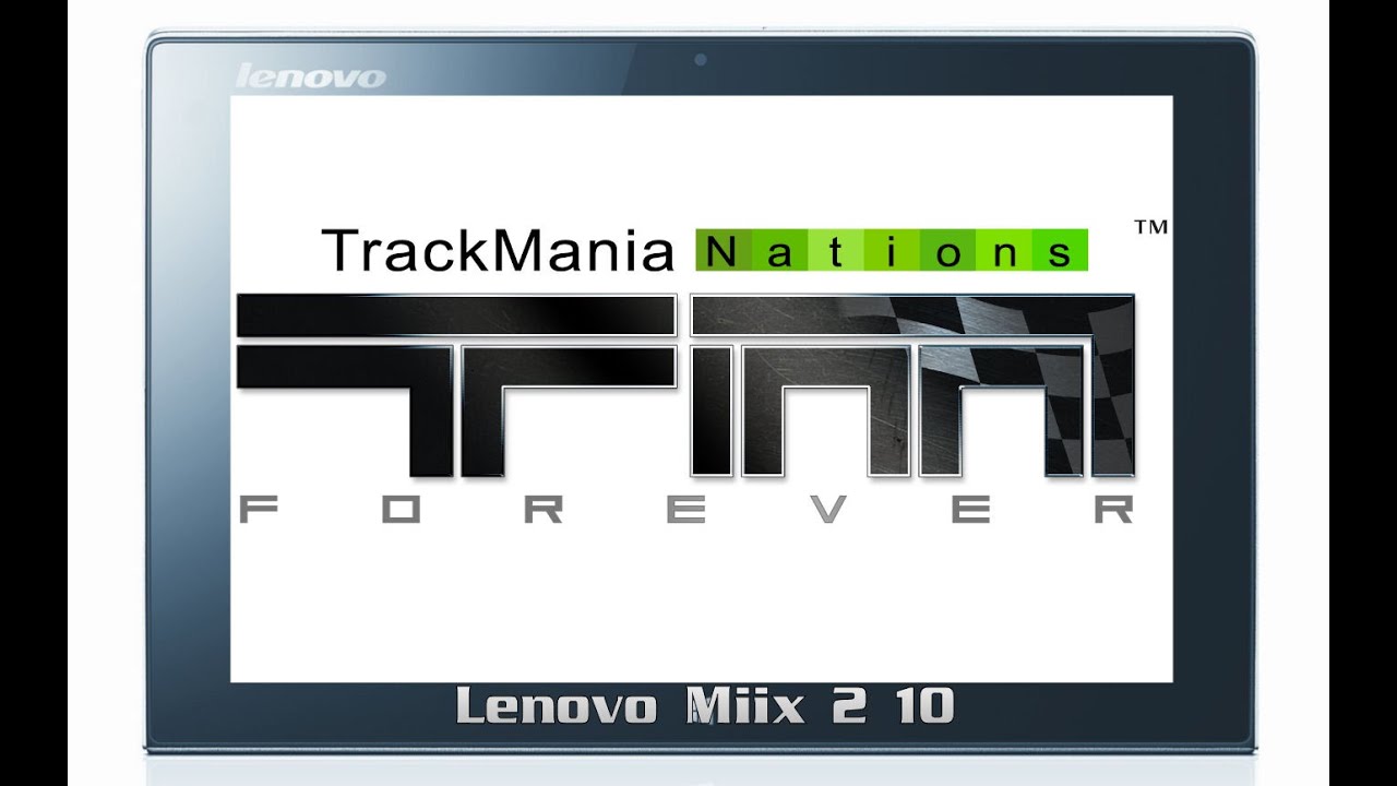 Gra Trackmania na tablecie Lenovo Miix 2 10'