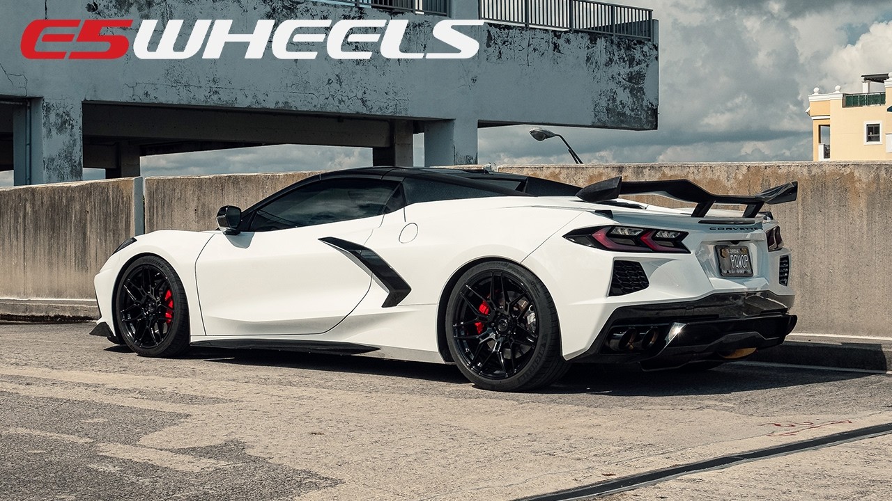 NEW E5 CORVETTE WHEELS ON THIS C8 STINGRAY | E5 Wheels