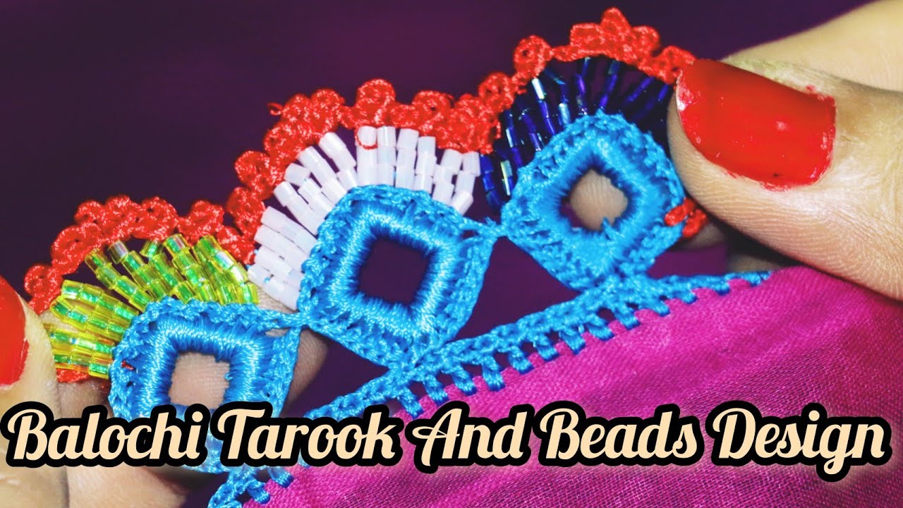 How To Make Crochet ,Beautiful Tarook Design. #balochiculture #balochi #balochidaab #balochidressrk
