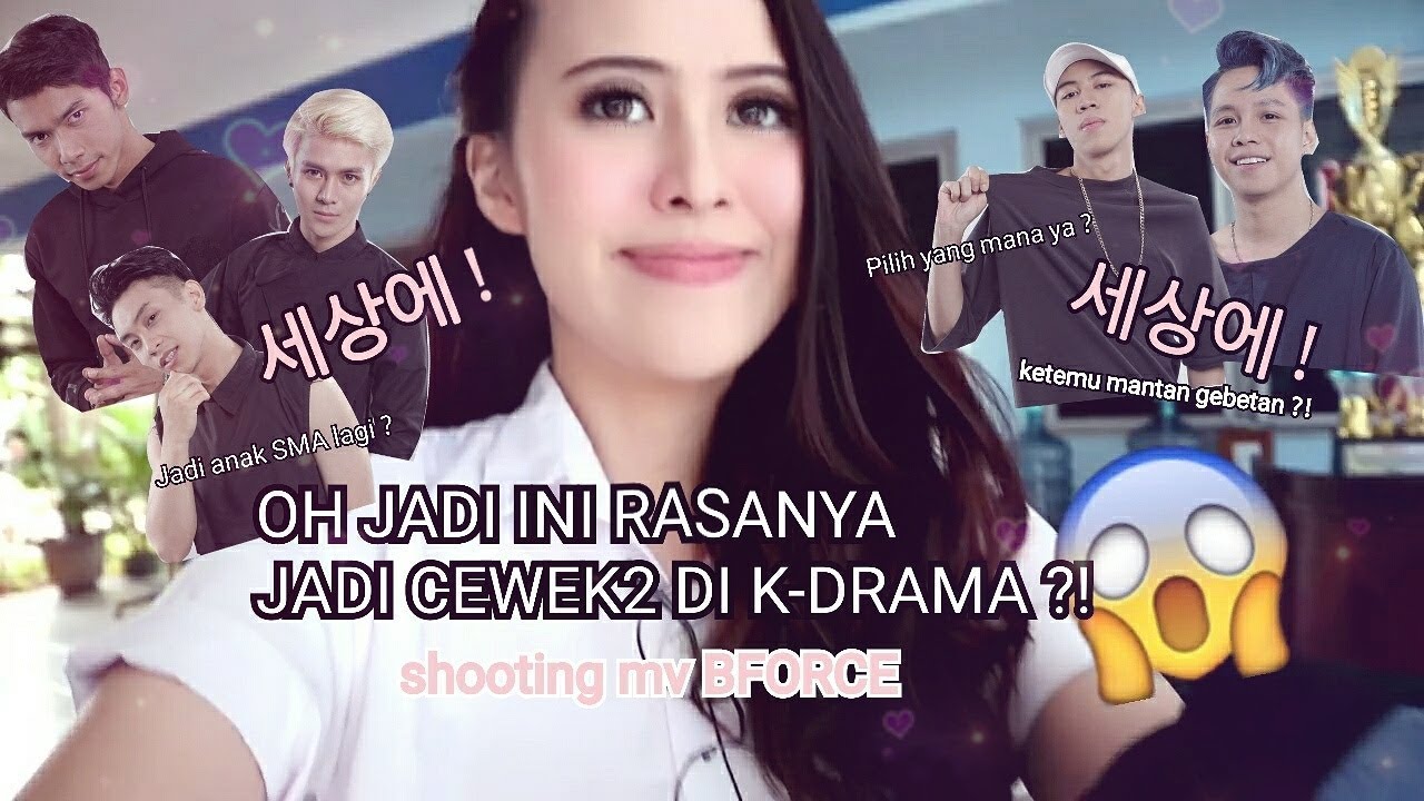 Jadi Eonni korea 1 hari! BTS Shooting MV BFORCE Oppa Indonesia | Marshella Eyya