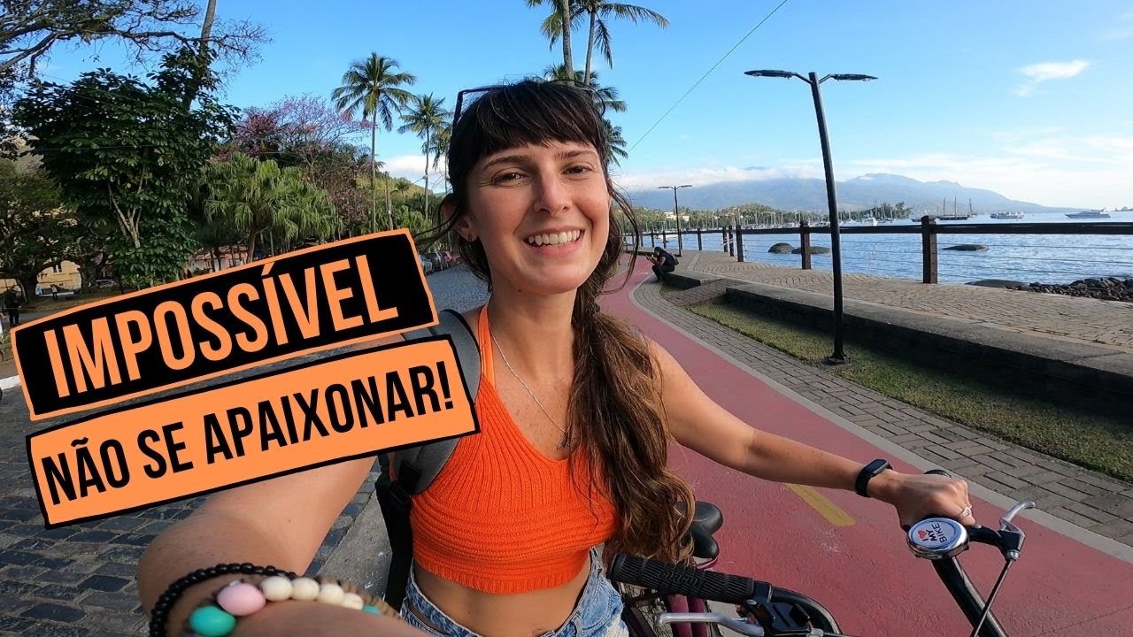 Passeio na ciclovia à beira-mar do Centro de Ilhabela