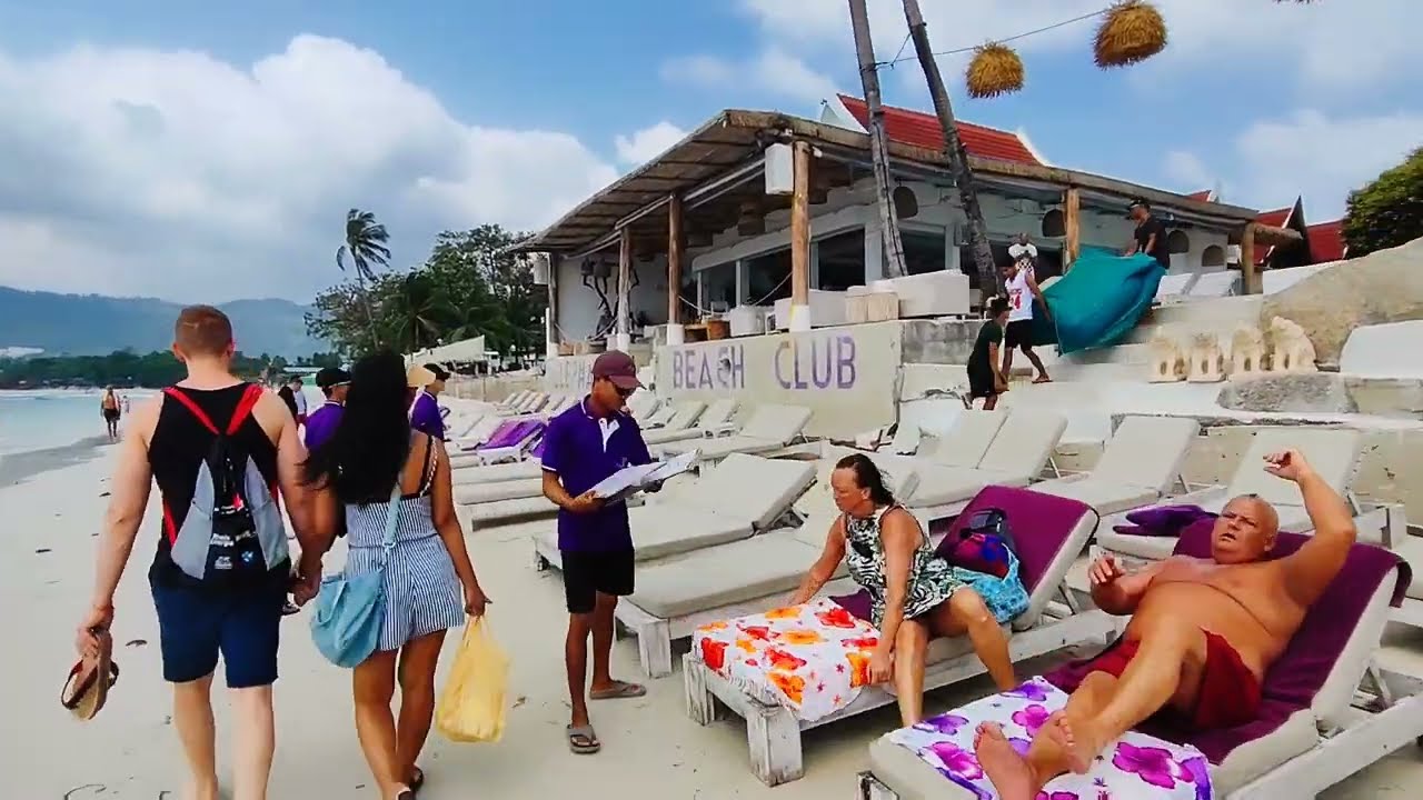 CHAWENG BEACH Walking Tour In Koh Samui Thailand