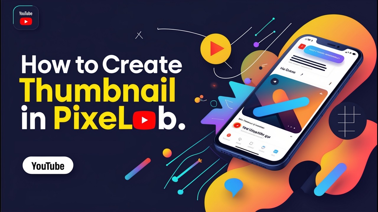 How to Create Eye-Catching YouTube Thumbnails on Mobile Using PixelLab (Step-by-Step)