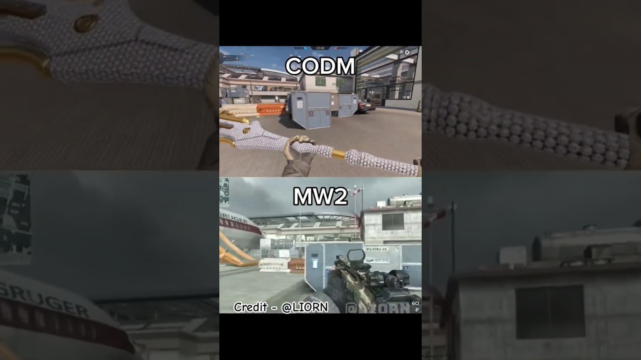 Codm vs Mw2 Terminal map comparison #shorts #codm #mw2 #gaming