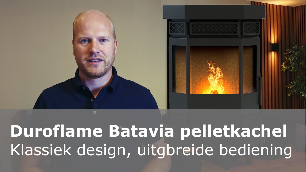 Duroflame Batavia T4.1 pelletkachel ontsteken, bedienen en onderhouden