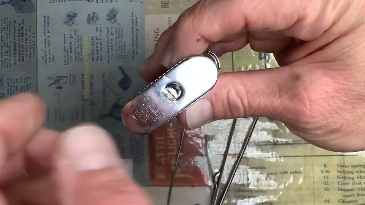 Dealing With Some Problems In An Old Ronson Whirlwind Automatic Petrol Lighter