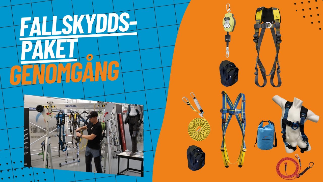 Fallskyddspaket - Vilket ska jag välja och vad skiljer de olika paketen åt? | Full genomgång