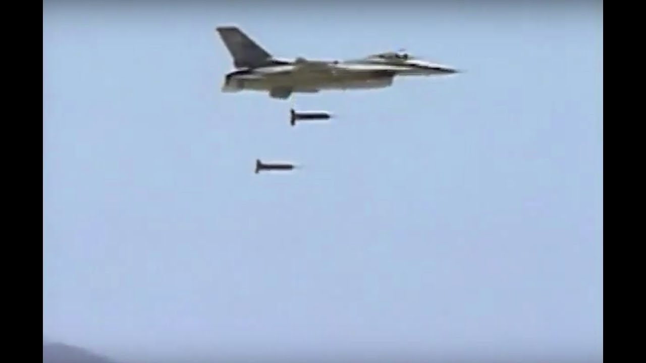 U.S. Air Force F-16 Cluster Drop