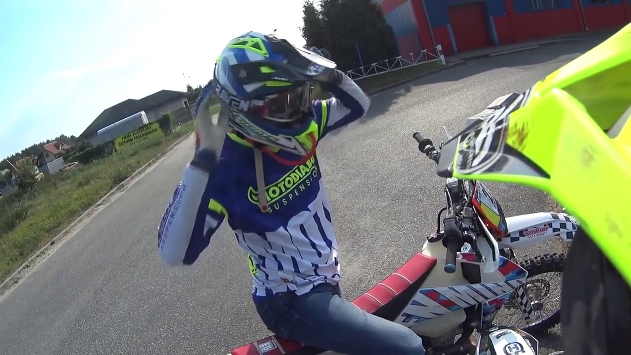 Ćwiczenie pozycji do wheelie Blekuś