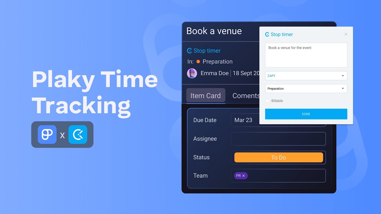 Plaky Tutorial: Time Tracking (with Clockify)