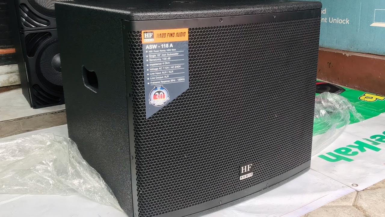Review Detail Subwoofer Aktif 18inc HF AUDIO ASW 118 A 1600W