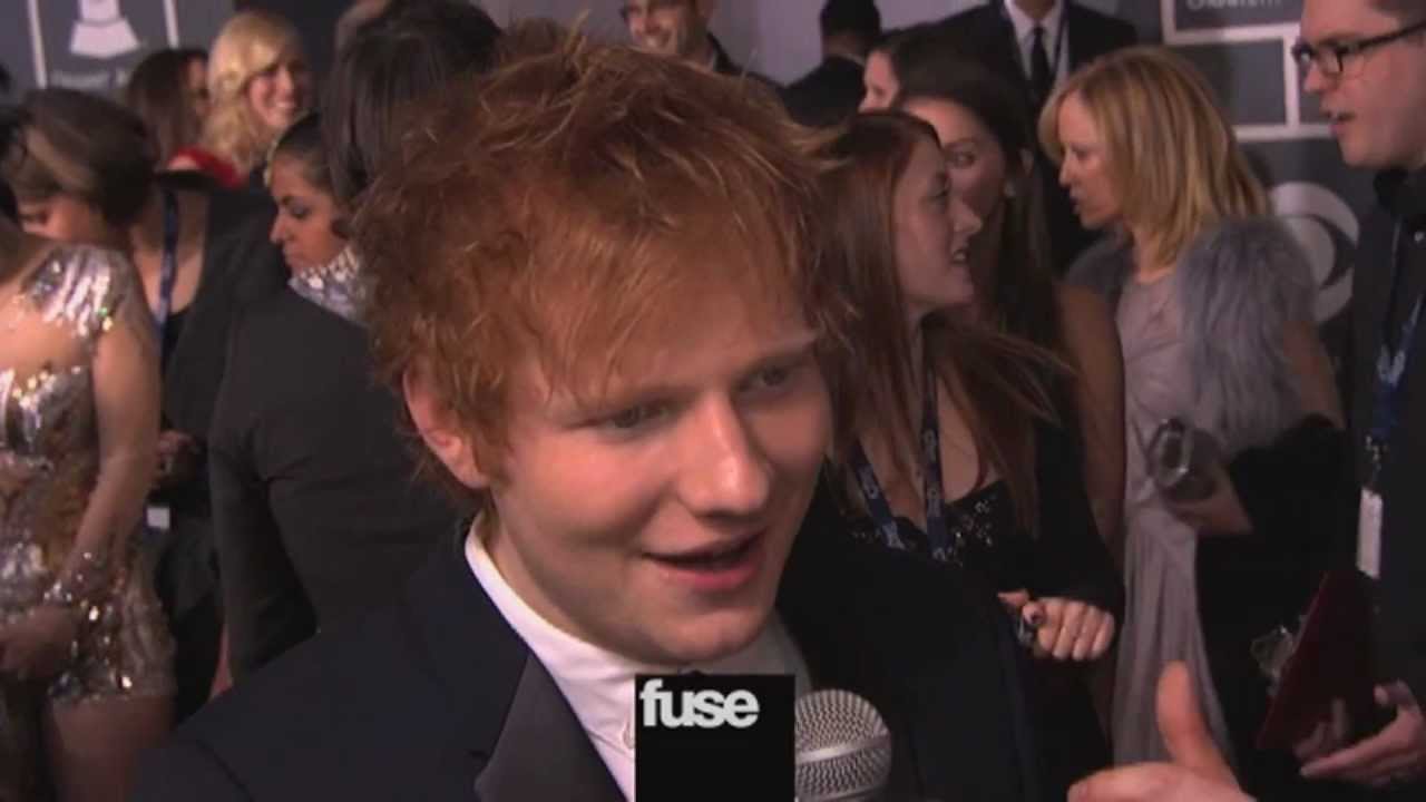 Ed Sheeran on Grammy Red Carpet - Grammy Awards 2013