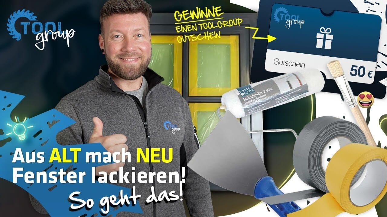 KUNSTSTOFFFENSTER reinigen & lackieren! Schnell & Effizient streichen || ToolGroup