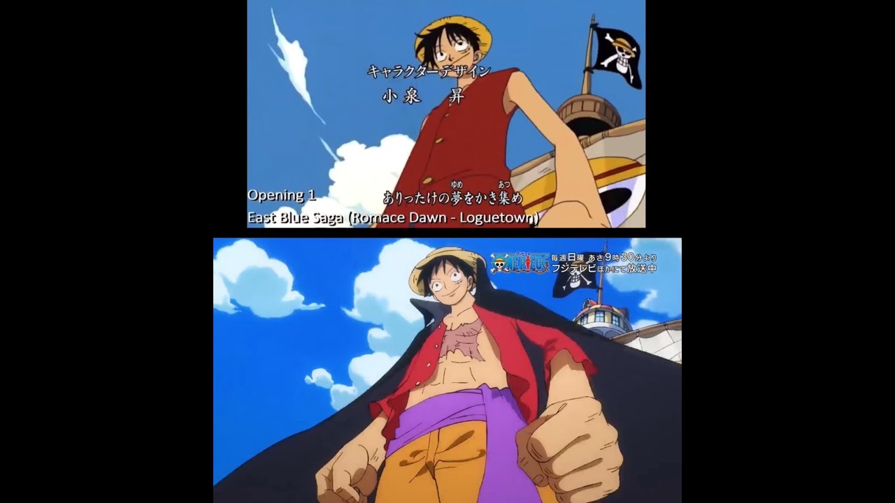 ONE PIECE episode 1000 full special opening comparison