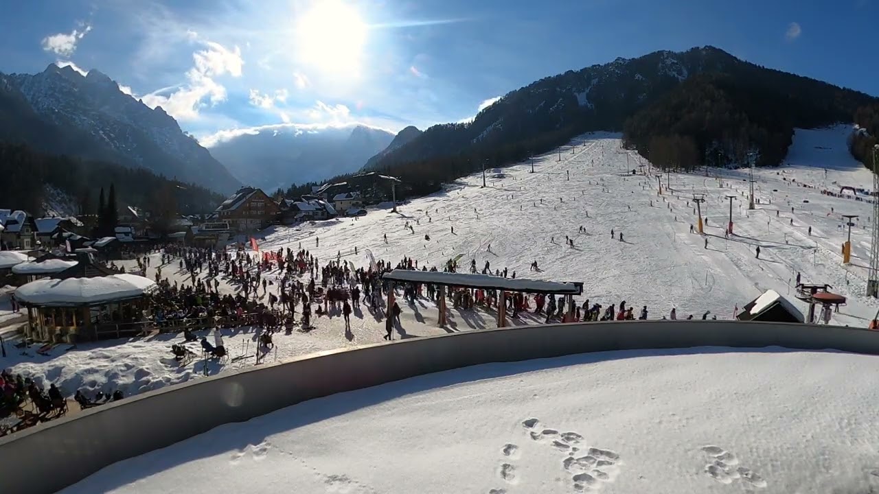 Ten minutes long relaxing timelapse in Slovenia - Kranjska Gora Ski Resort with calming music