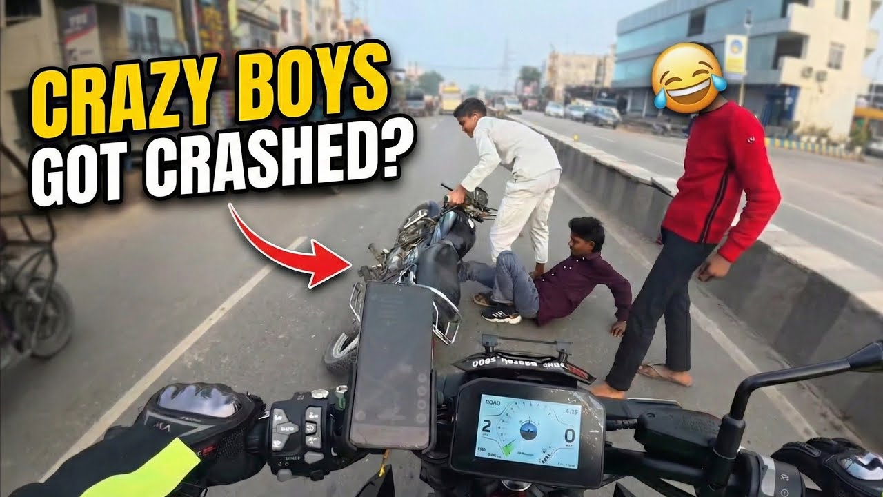 CRAZY BOYS GOT CRASHED? Funny Incident🤣 || z900 SUNDAY RIDE