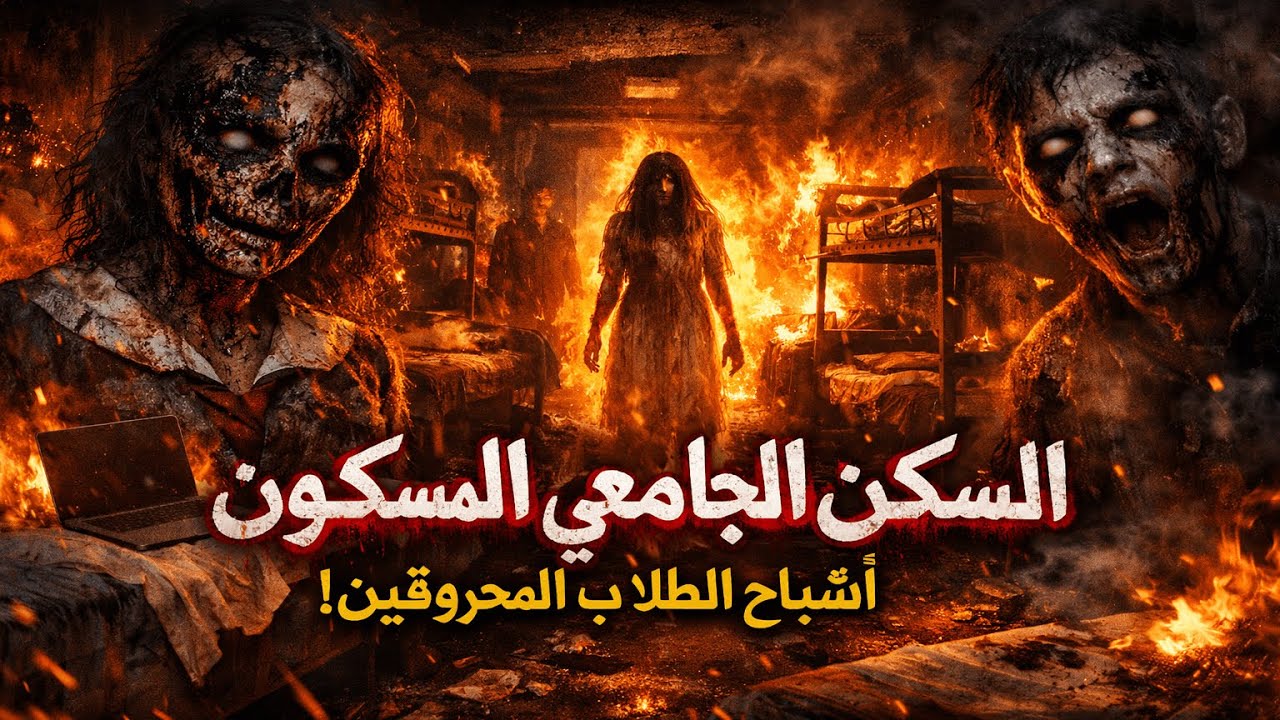 قصة رعب السكن الجامعي المسكون 3 شباب داخل شقة احترقت من قبل