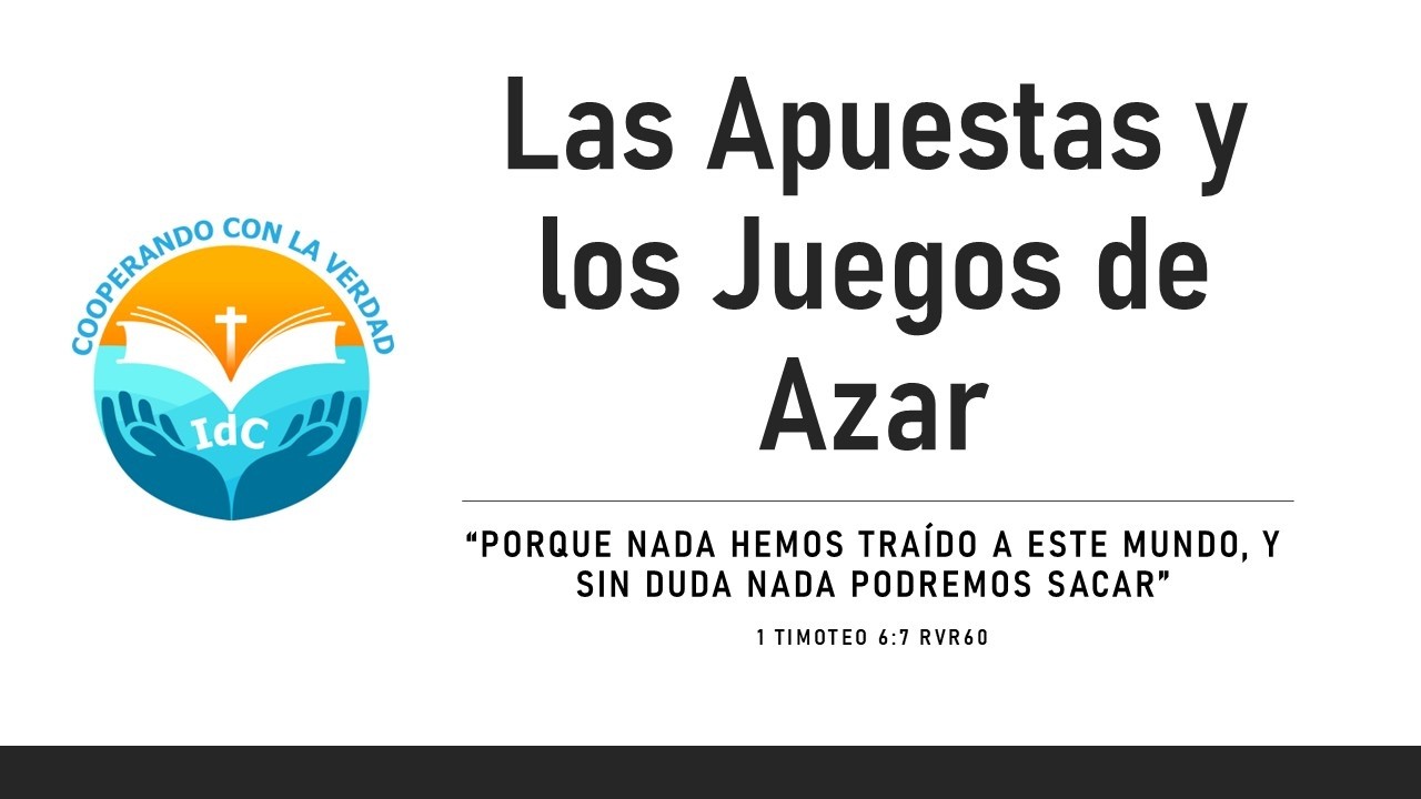 Las apuestas y los juegos de azar - 1 Timoteo 6:7 RVR60
