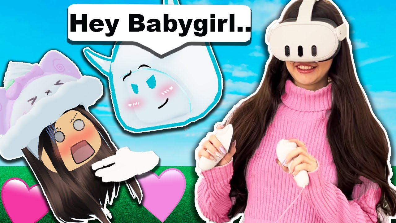 My CRUSH Was FLIRTING With me..😳 (Roblox Vr Hands)